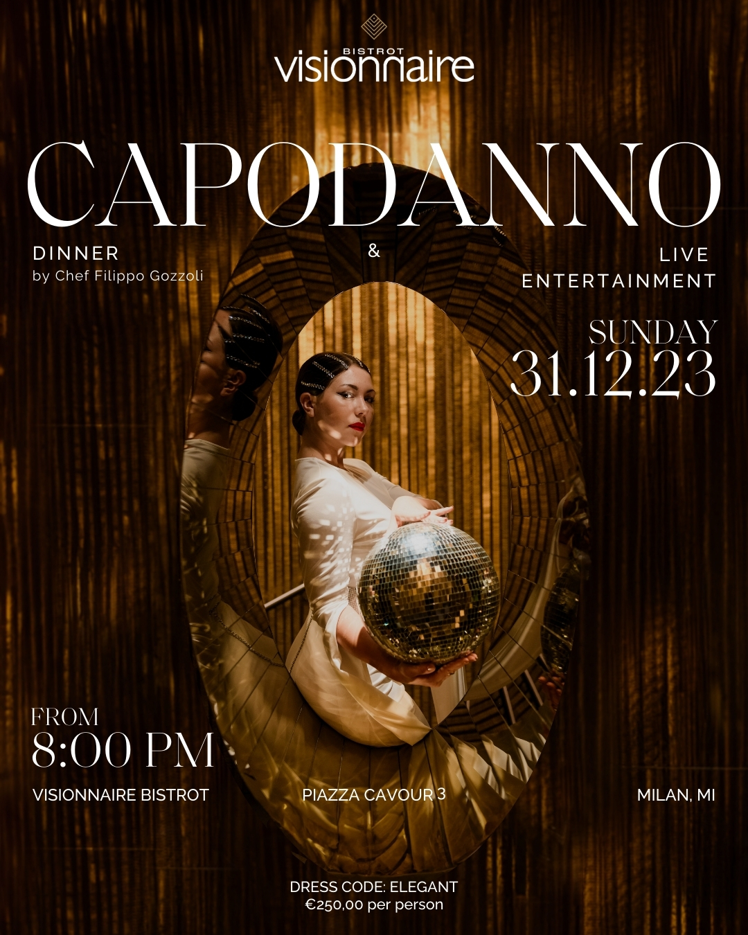 New Year's Eve 2023 milano visionnaire bistrot